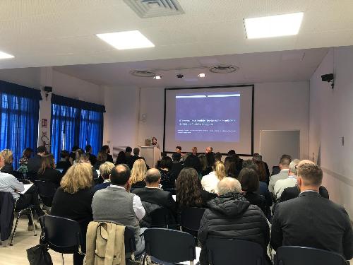 Il seminario su "La distribuzione della spesa pubblica: i conti pubblici territoriali nella Regione Friuli Venezia Giulia. La viabilità in regione" svoltosi oggi alla Stazione Marittima di Trieste